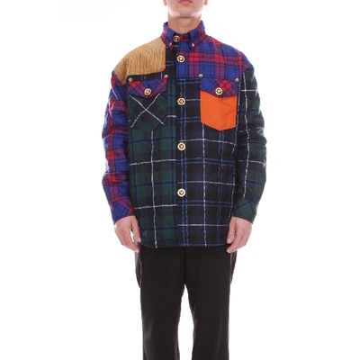 Shop Versace Multicolor Cotton Shirt