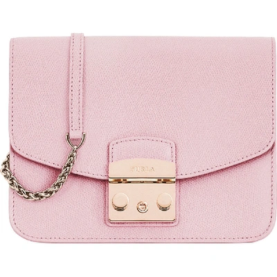 Shop Furla Pink Leather Shoulder Bag