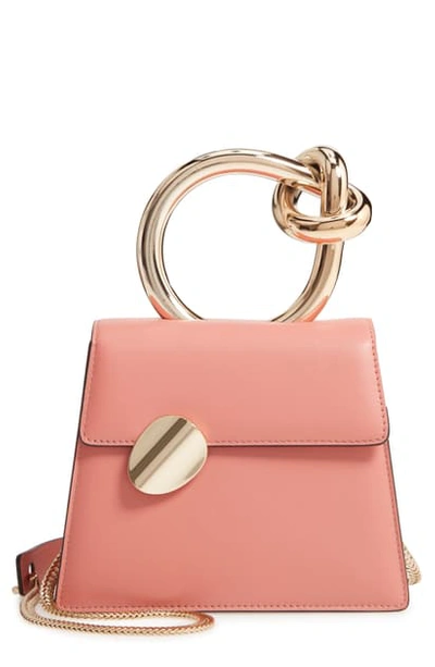 Shop Benedetta Bruzziches Small Brigitta Leather Top Handle Satchel In Conchiglia Rosa