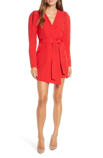 Shop Adelyn Rae Camryn Blazer Dress In Red