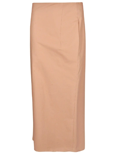 Shop Jil Sander Pink Cotton Skirt