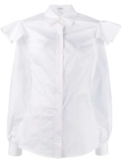 Shop Loewe White Cotton Shirt