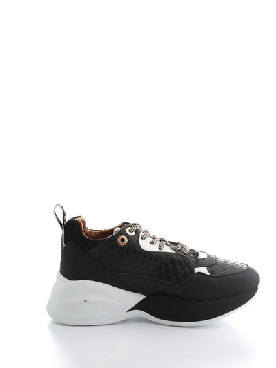 Shop Alexander Smith Black Leather Sneakers