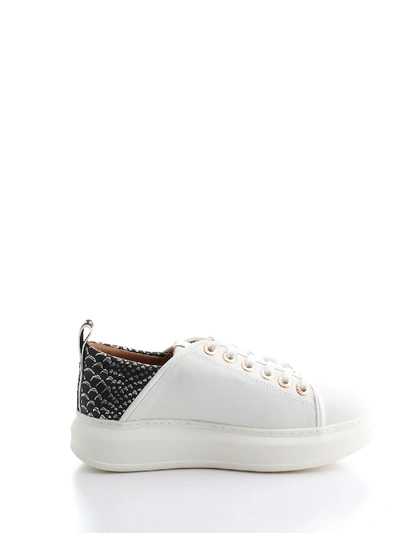 Shop Alexander Smith White Leather Sneakers