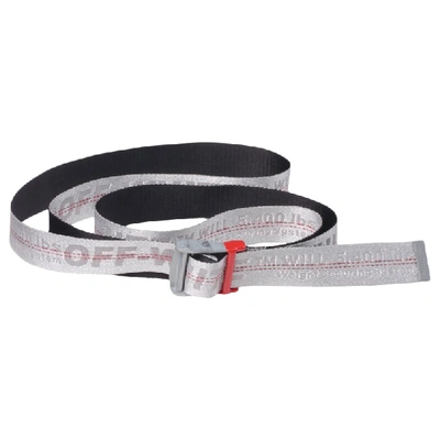 Pre-owned Off-white Industrial Belt Grey/red