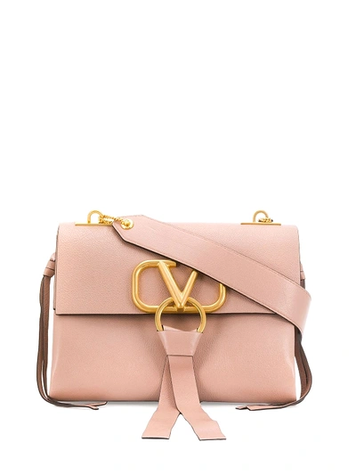 Shop Valentino Vring Buffalo Shoulder Bag In Light Pink