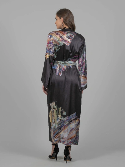 Shop Robert Graham Women's Vivian Large Paintbrush Print Dress Size: Xl By  In Multicolor