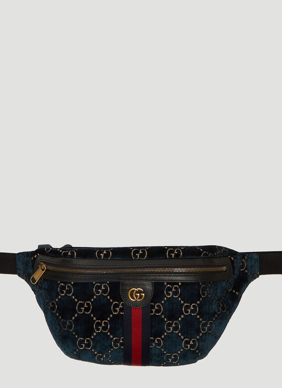 gg velvet belt bag