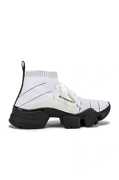 Shop Givenchy Mid Jaw Sock Sneaker In White