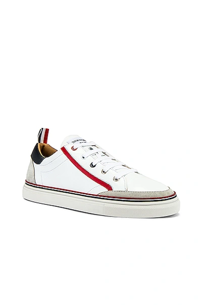 Shop Thom Browne Leather Sneaker