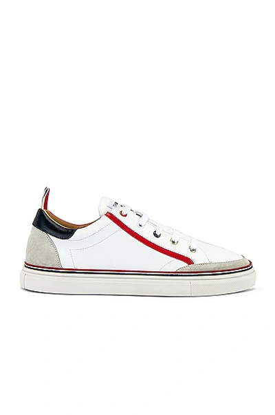 Shop Thom Browne Leather Sneaker