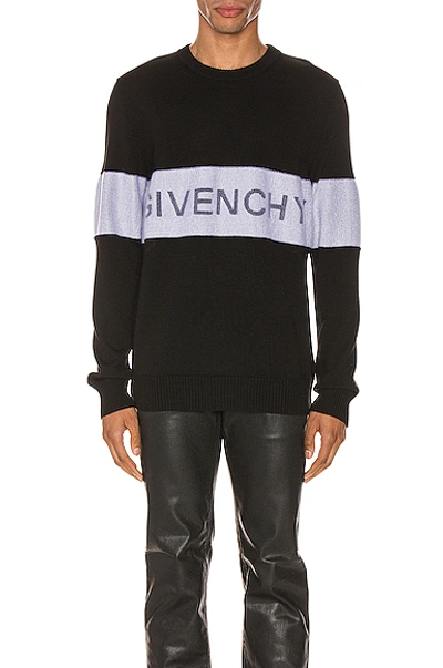 Shop Givenchy Crewneck In Black & White