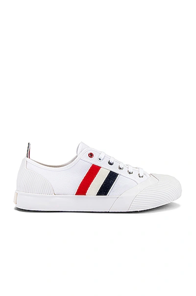 Shop Thom Browne Low-top Vulcanized Trainer In White