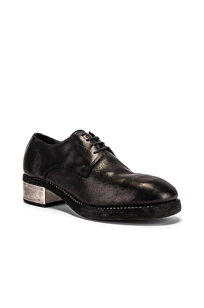 Shop Guidi Classic Derby In Black