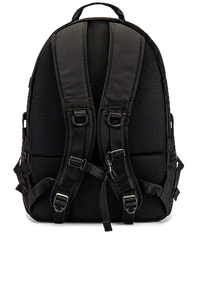 Shop Yohji Yamamoto Logo Carrier Backpack In Black