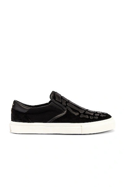 Shop Amiri Skeleton Slip On Sneaker In Black