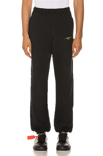 Shop Off-white Acrylic Arrows Sweatpants In Black