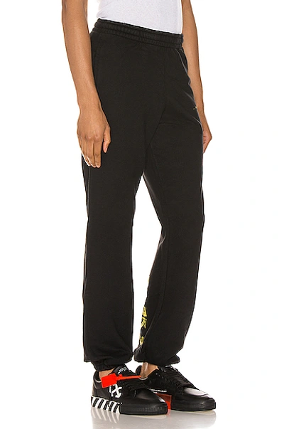 Shop Off-white Acrylic Arrows Sweatpants In Black