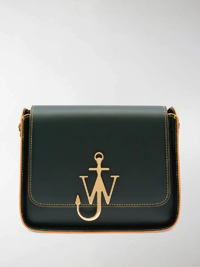 Shop Jw Anderson Anchor Logo Box Bag In Green