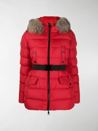 Shop Moncler Clion Puffer Jacket In Red