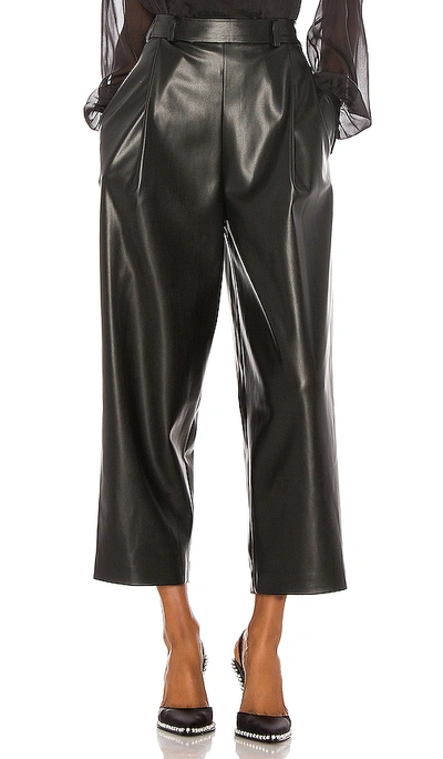 Shop Anouki Faux Leather Culottes In Black.