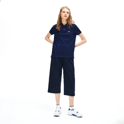 Lacoste Women's Regular Fit Supple Petit Piqué Polo - 40 In Blue