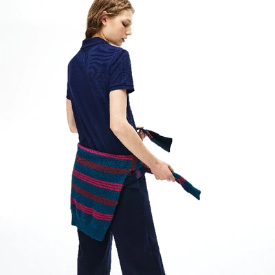 Lacoste Women's Regular Fit Supple Petit Piqué Polo - 40 In Blue