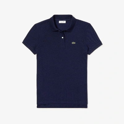 Lacoste Women's Regular Fit Supple Petit Piqué Polo - 40 In Blue
