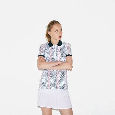 Shop Lacoste Women's Sport Roland-garros Edition Polo In White / Navy Blue / Red / White