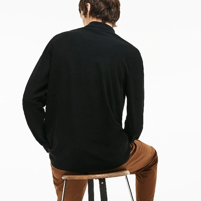 Shop Lacoste Men's Long Sleeve Cotton Polo - Xxl - 7 In Black