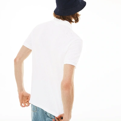 Shop Lacoste Men's Original L.12.12 Slim Fit Polo - 4xl - 9 In White