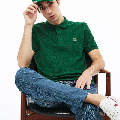 Shop Lacoste Men's Slim Fit Petit Piquã© Cotton Polo - 3xl - 8 In Green