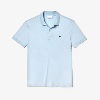 Shop Lacoste Men's Regular Fit Soft Cotton Polo In Light Blue