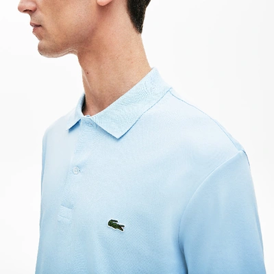 Shop Lacoste Men's Regular Fit Soft Cotton Polo In Light Blue