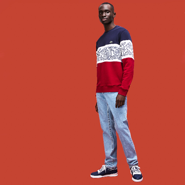 lacoste x keith haring sweater