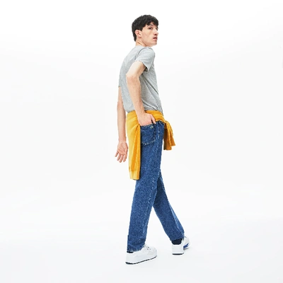 Lacoste Regular Fit Pima Cotton Crewneck T-shirt In Grey