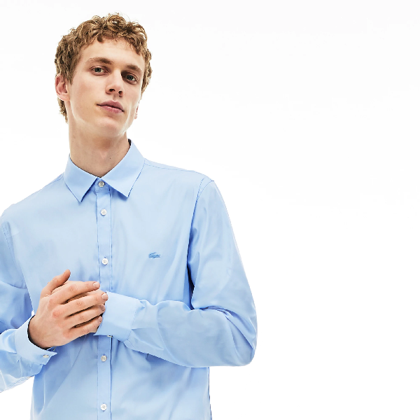lacoste poplin shirt