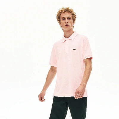 Shop Lacoste Men's Original L.12.12 Petit Piquã© Cotton Polo - L - 5 In Pink