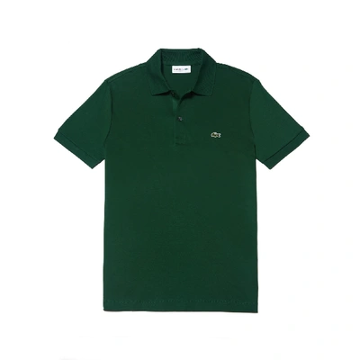 Shop Lacoste Men's Regular Fit Ultra Soft Cotton Jersey Polo - M - 4 In Green