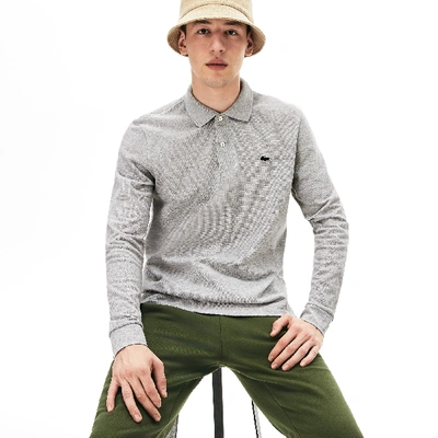 Lacoste Marl Long-sleeve Original L.12.12 Polo - Xs - 2 In Grey | ModeSens