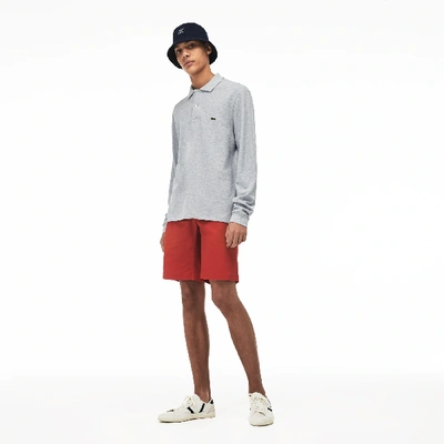 Lacoste Marl Long-sleeve Original L.12.12 Polo - Xs - 2 In Grey