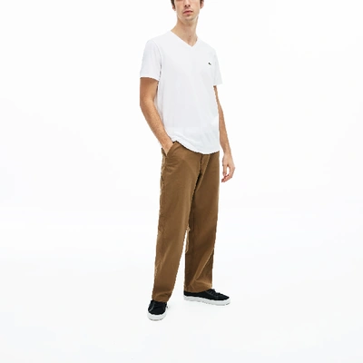 Lacoste Regular Fit V-neck T-shirt In White