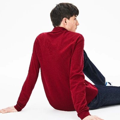 Lacoste Men's Classic Fit Long Sleeve L.12.12 Polo - S - 3 In Red