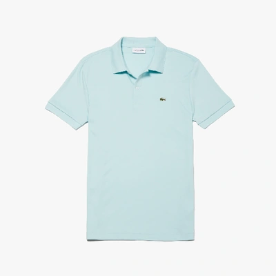 Shop Lacoste Men's Regular Fit Lightweight Cotton Polo In Light Blue