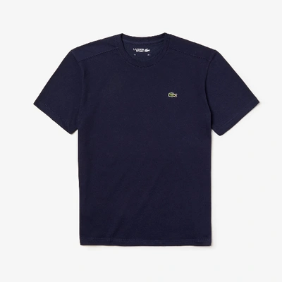 Lacoste Men's Ultra Dry Cotton Sport T-shirt - S - 3 In Blue