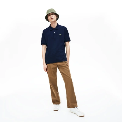 Shop Lacoste Men's Original L.12.12 Petit Piquã© Cotton Polo - M - 4 In Blue