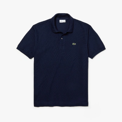 Shop Lacoste Men's Original L.12.12 Petit Piquã© Cotton Polo - M - 4 In Blue