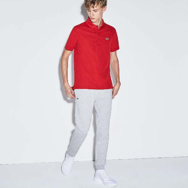 lacoste sport fleece jogger pants