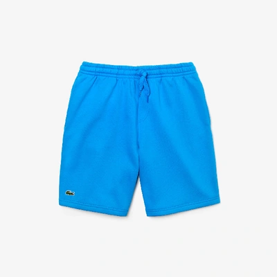 Shop Lacoste Men's Sport Tennis Fleece Shorts In Blue