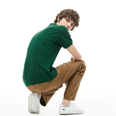 Lacoste Regular-fit Cotton Pima Polo Shir In Green